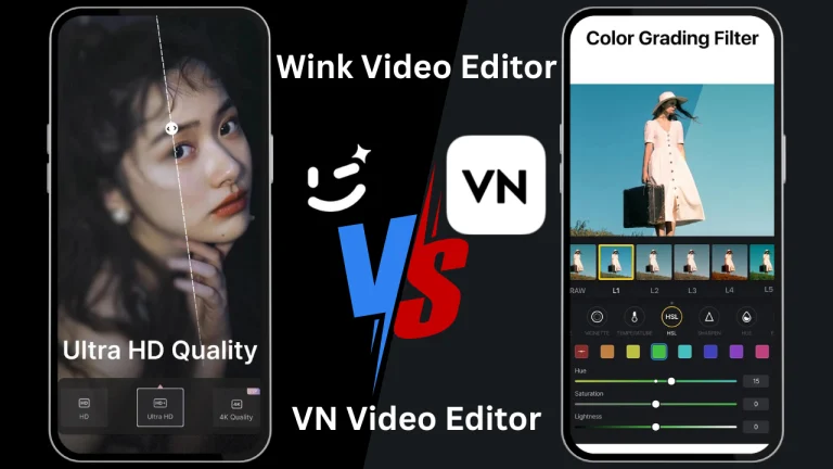 Wink vs VN Video Editor