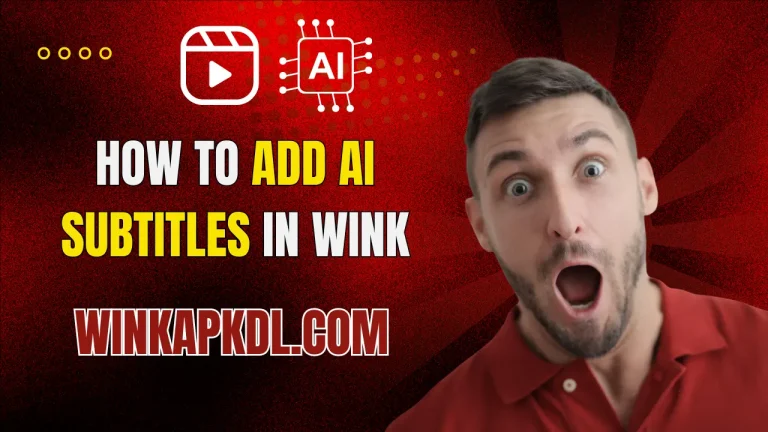 How to Add AI Subtitles in Wink